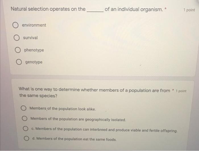Which Of The Following Does Not Produce Evolutionary Change Genetic Drift Gene Flow O Directional Selection None Of T 4