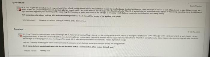 Question 3 Mcca Esecutive Very Verweight Chas A Family Hery Of Heart Disease Es Detery Reveals That He Can Of Sode Befo 4