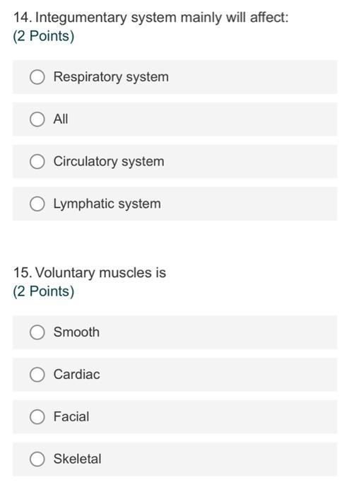 1 Which Statement Is Wrong A Muscle Contraction Begins When The Nervous System Generate A Signal Called Action Potent 10