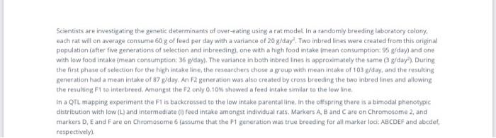 Scientists Are Investigating The Genetic Determinants Of Over Eating Using A Rat Model In A Randomly Breeding Laboratory 1