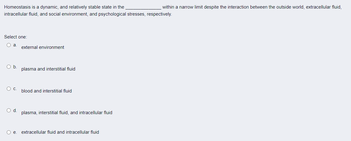 Identify What Type Of Response Is Shown Below Stimulus Decrease In Blood Pressure Select One O A Negative Feedback O 3