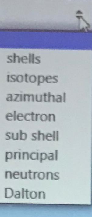 Complete The Following By Choosing The Correct Word The Atomic Theory Was Given By H1 And H3 Have Different Number Of A 2