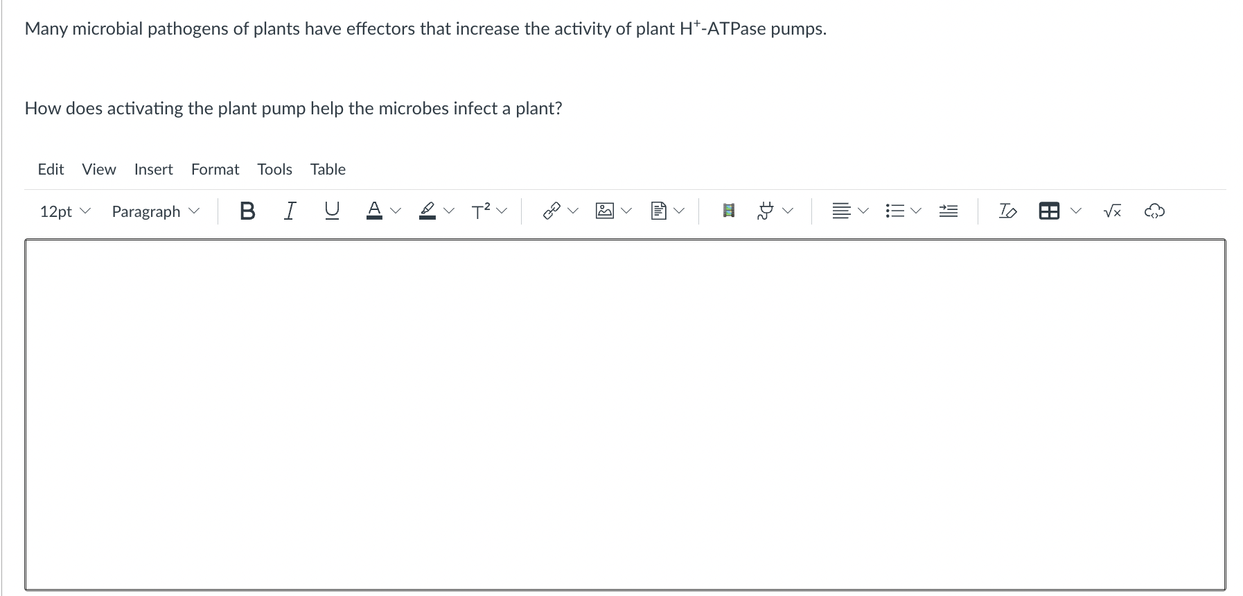 Many Microbial Pathogens Of Plants Have Effectors That Increase The Activity Of Plant H Atpase Pumps How Does Activati 1