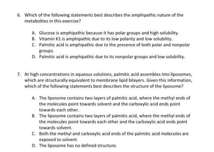 Chapter 2 Bioinformatics Exercise 2 1 Assessment Questions 1 For O Glucose The Solubility A Polar Hydroxyl Groups 4