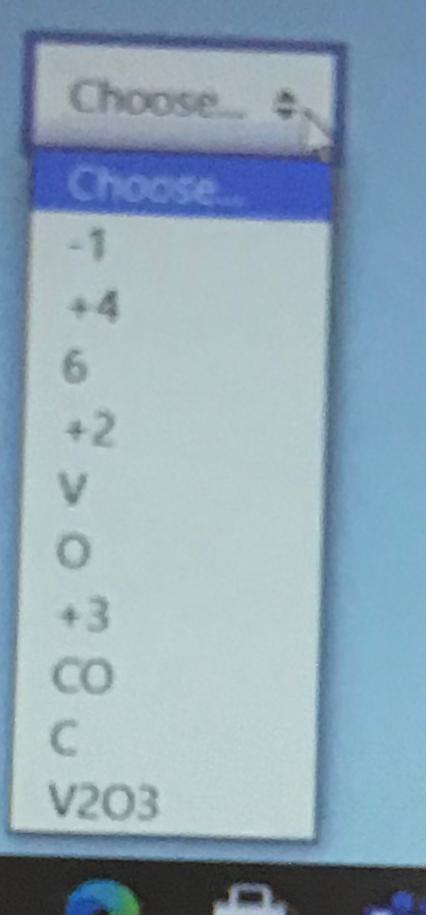 For The Redox Reaction Given Below Complete The Following V203 300 2v 3co2 A What Is The Oxidation No Of V In V 2