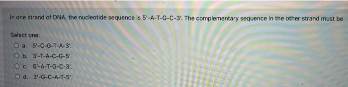 All Of The Following Are Directly Involved In Translation Except Select One O A Codons O B Introns O C Amino Acid 3