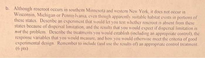 B Although Roseroot Occurs In Southern Minnesota And Western New York It Does Not Occur In Wisconsin Michigan Or Penn 1