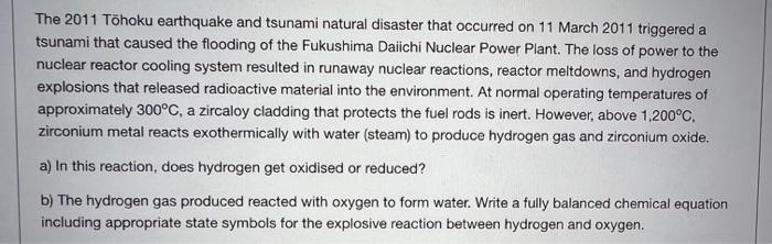 The 2011 Tohoku Earthquake And Tsunami Natural Disaster That Occurred On 11 March 2011 Triggered A Tsunami That Caused T 1