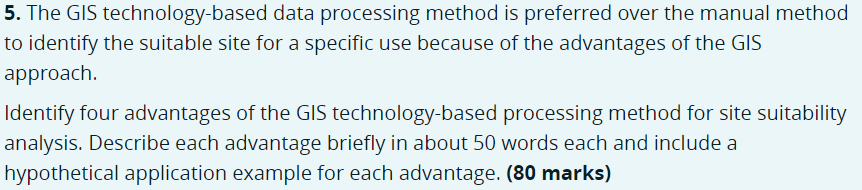 5 The Gis Technology Based Data Processing Method Is Preferred Over The Manual Method To Identify The Suitable Site For 1