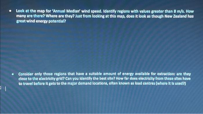 Spatial And Temporal Variation In Wind Speed 3 Examine The Colour Map Obtained From The National Institute For Water A 5