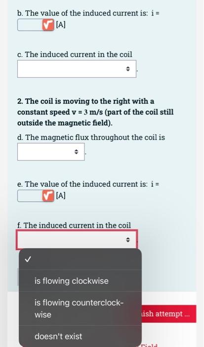 A Rectangular Coil Has N 15 Turns And Each Has A Width A 4 Cm And B 7 Cm Half Of The Coil Is Located In A Reg 4