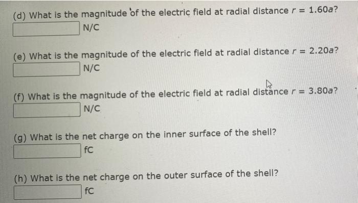 In The Figure Below A Solid Sphere Of Radius A 2 30 Cm Is Concentric With A Spherical Conducting Shall Of Inner Radius 2