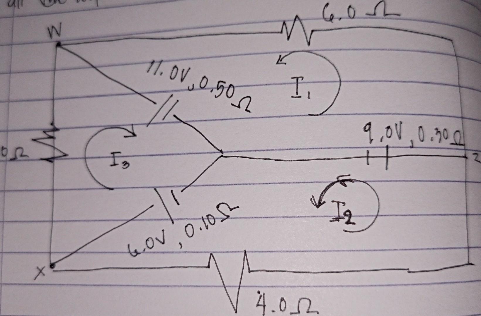 Using Maxwell Mesh Current Analysis Determine All The Loop Current I1 I2 With 4 Ohm Resistor I3 Of The Network Bel 1
