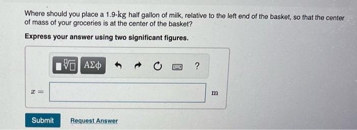 You Are Holding A Shopping Basket At The Grocery Store With Two 0 65 Kg Cartons Of Cereal At The Left End Of The Basket 2