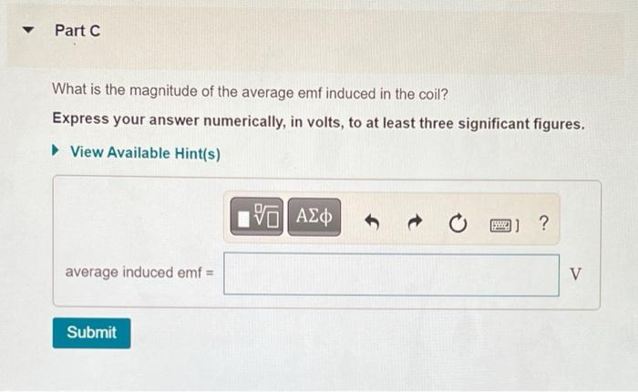 In A Physics Laboratory Experiment A Coil With 230 Turns Enclosing An Area Of 12 1 Cm Is Rotated During The Time Inter 2
