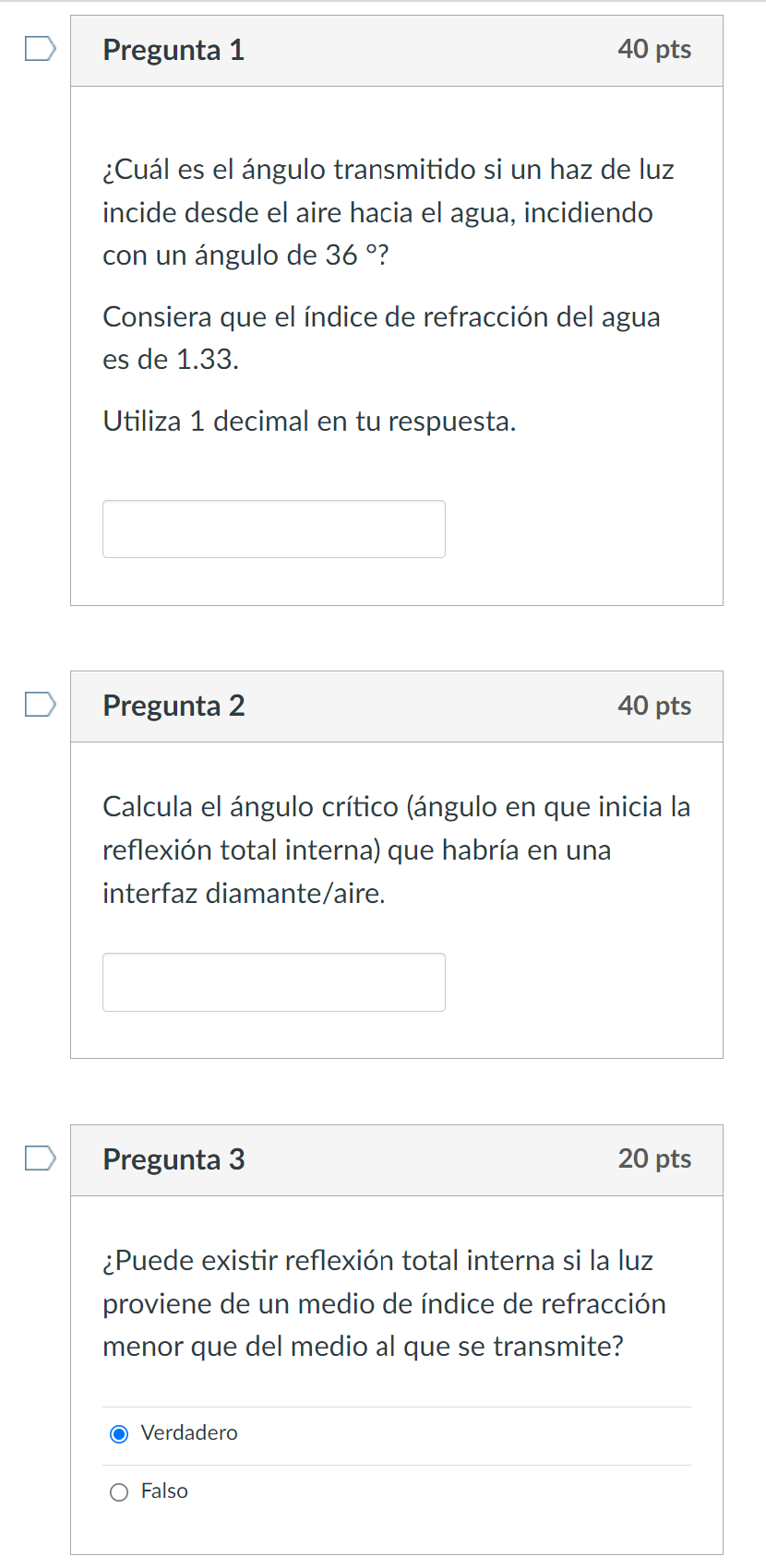 Internal Total Refraction And Reflection Question 1 What Is The 1