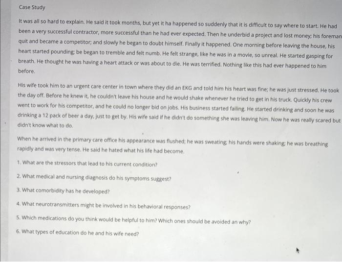 Case Study It Was All So Hard To Explain He Said It Took Months But Yet It Ha Happened So Suddenly That It Is Difficul 1