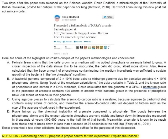 Two Days After The Paper Was Released On The Science Website Rosie Redfield A Microbiologist At The University Of Brit 1