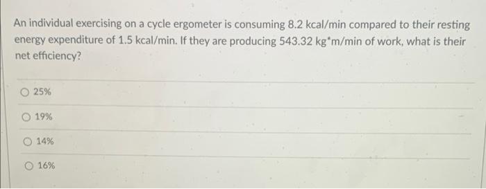 Convert 259 J To Nanogram M O 2 64 10 10 Ngm O 2 64 10 13 Ngm O 2 11 10 9 Ngm 2 11 10 14 Ngm An Individual Exercising O 2