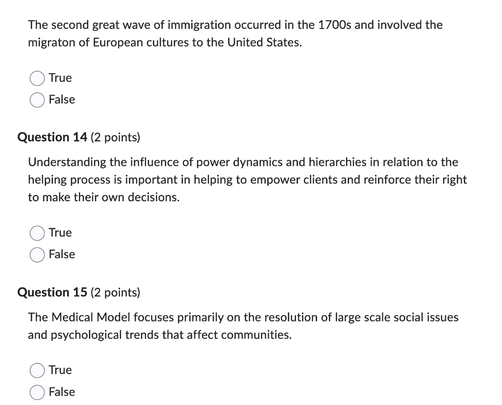 The Second Great Wave Of Immigration Occurred In The 1700s And Involved The Migraton Of European Cultures To The United 1