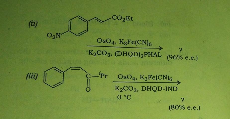 Ii Iii O N Co Et Bol Ny Oso4 K3fe Cn 6 K Co3 Dhqd 2phal 96 E E C Pr Oso4 K3fe Cn 6 O K2co3 Dhqd Ind 0 1