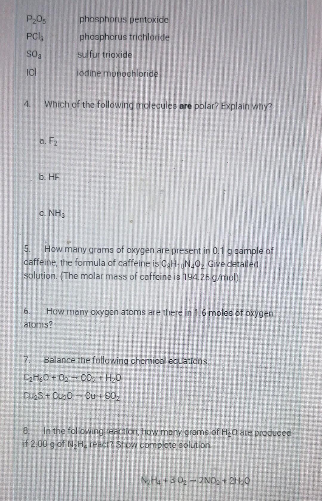 Question 34 Notat Meriad Out Of 16 00 Fing Question Consider The Following Bonds N Cl Ca F C 0 Based On The Following 2