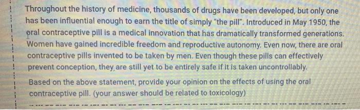 Throughout The History Of Medicine Thousands Of Drugs Have Been Developed But Only One Has Been Influential Enough To 2