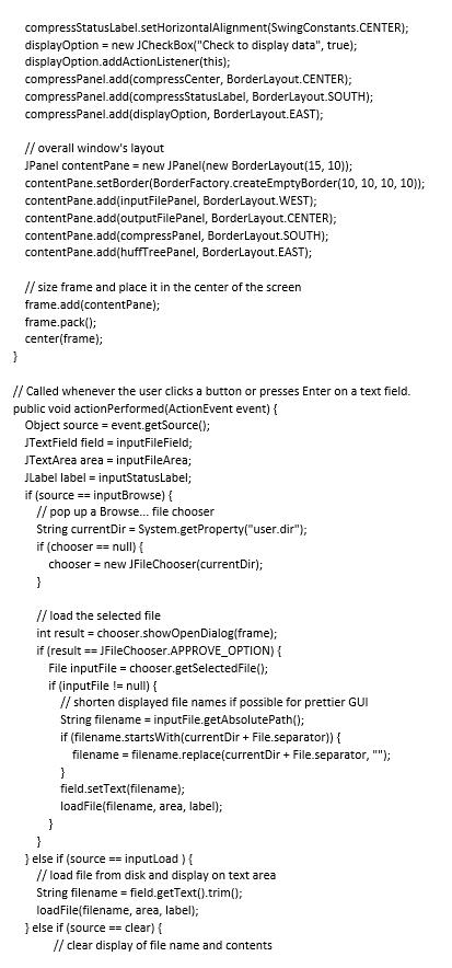Please Write Huffmannode Java And Huffmantree Java Given Huffmangui Java Instructions Below Huffmangui Java Given Belo 4