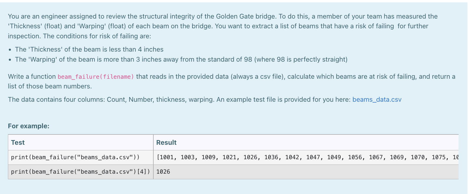 You Are An Engineer Assigned To Review The Structural Integrity Of The Golden Gate Bridge To Do This A Member Of Your 1