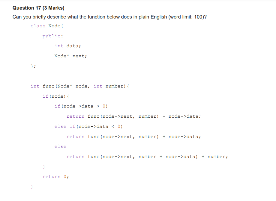 Subject Data Structures And Algorithms C Please Help In This Take Home Quiz Need Full Marks Please Double Check Ans 1