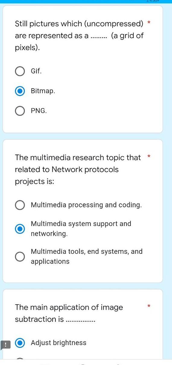 Still Pictures Which Uncompressed Are Represented As A A Grid Of Pixels Gif Bitmap Png The Multimedia 1