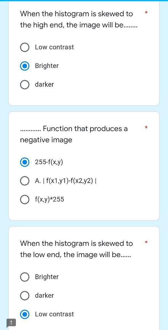 When The Histogram Is Skewed To The High End The Image Will Be Low Contrast Brighter Darker Function That Produ 1