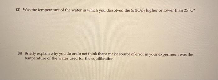 2 Explain What Additional Problems Might Occur If A Student Used 0 40m Sr No3 2 And 0 1m Kio Solutions Instead Of 1 0m 2