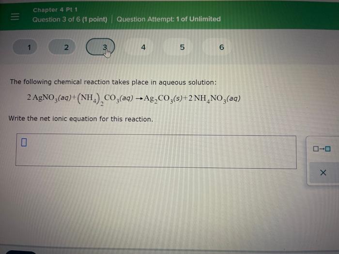 Question 1 Of 6 1 Point Question Attempt 1 Of Unlimited 2 3 3 4 5 6 Complete The Table Below By Deciding Whether A Pre 3