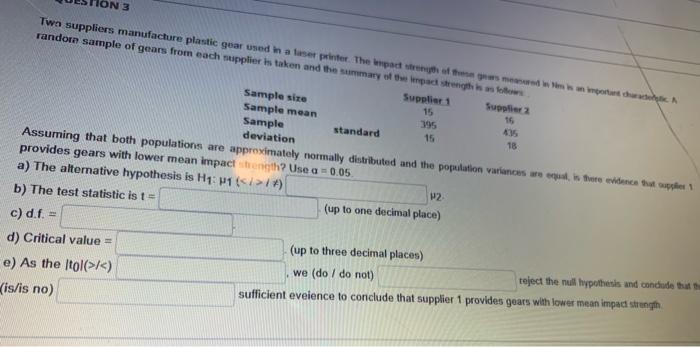 Ion 3 Two Suppliers Manufacture Plastic Gear Used In A Laserprinter The Wpad Of The Women Randora Sample Of Gears From 1