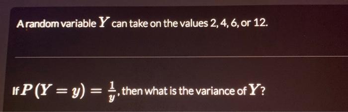 A Random Variable X Can Take On The Values 0 1 2 Or 3 The Following Probabilities Are Known P X 1 P X 2 P 2