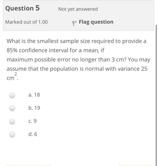 Question 1 Not Yet Answered Marked Out Of 1 00 P Flag Question Which Of The Following Events Are Independent I Buying 5