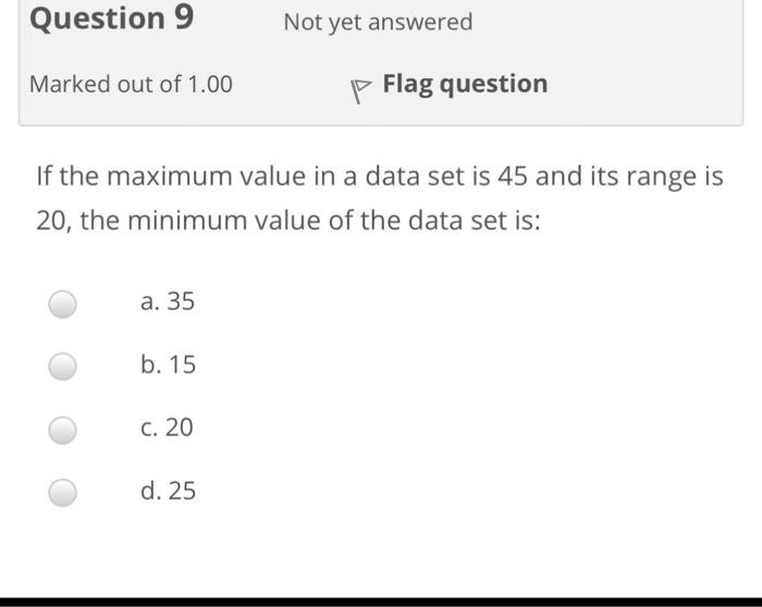 Question 6 Not Yet Answered Marked Out Of 1 00 P Flag Question If 35 Y 515 Then For 35 Y 515 Let Y Be Continuous R 4