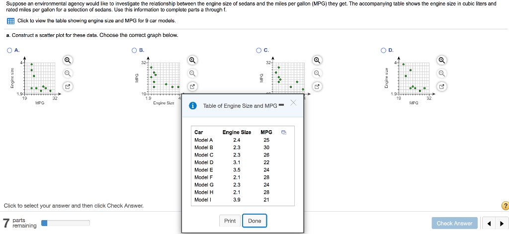 Please Answer All Parts Thanks B Calculate The Slope And Y Intercept For The Regression Equation C Provide An Inte 1
