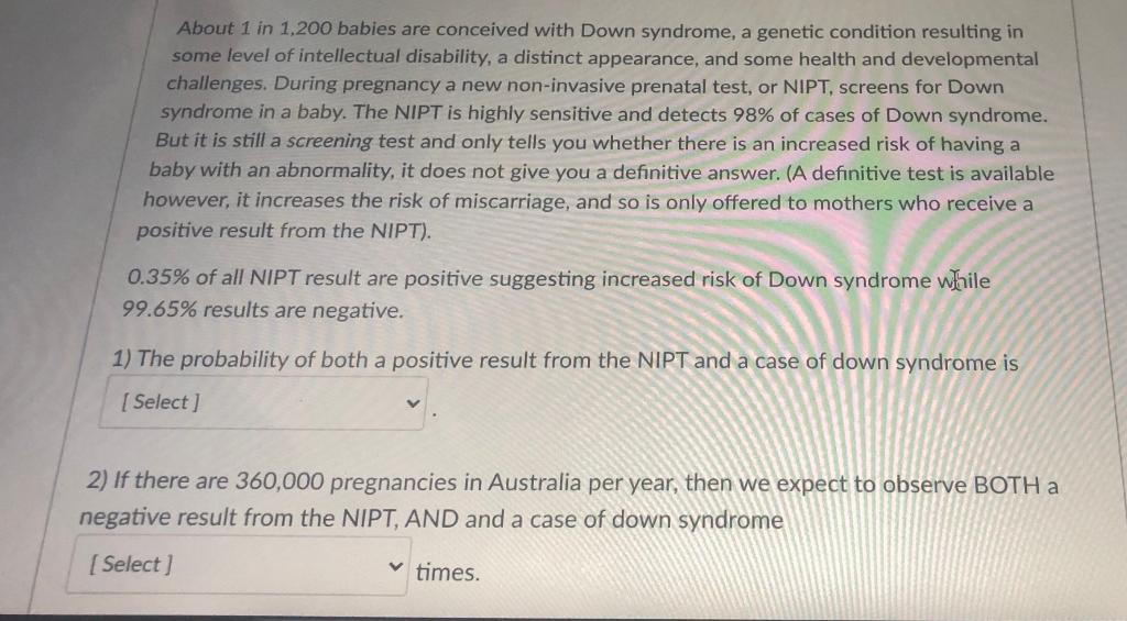 About 1 In 1 200 Babies Are Conceived With Down Syndrome A Genetic Condition Resulting In Some Level Of Intellectual Di 1