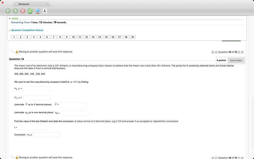 Blackboard A Remaining Time 1 Hour 12 Minutes 18 Seconds Question Completion Status 1 2 3 4 5 6 7 7 8 9 10 11 12 1