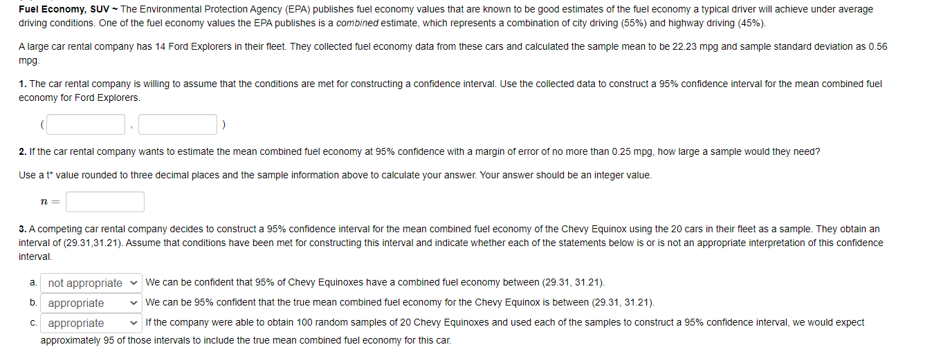 Fuel Economy Suv The Environmental Protection Agency Epa Publishes Fuel Economy Values That Are Known To Be Good Es 1