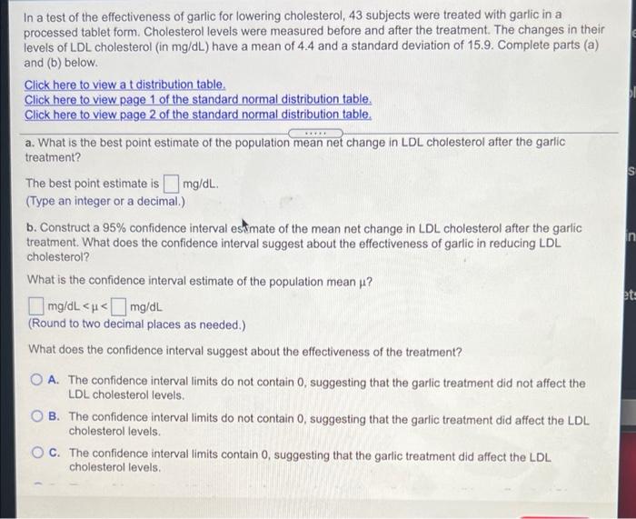 Use Technology And The Given Confidence Level And Sample Data To Find The Confidence Interval For The Population Mean U 2