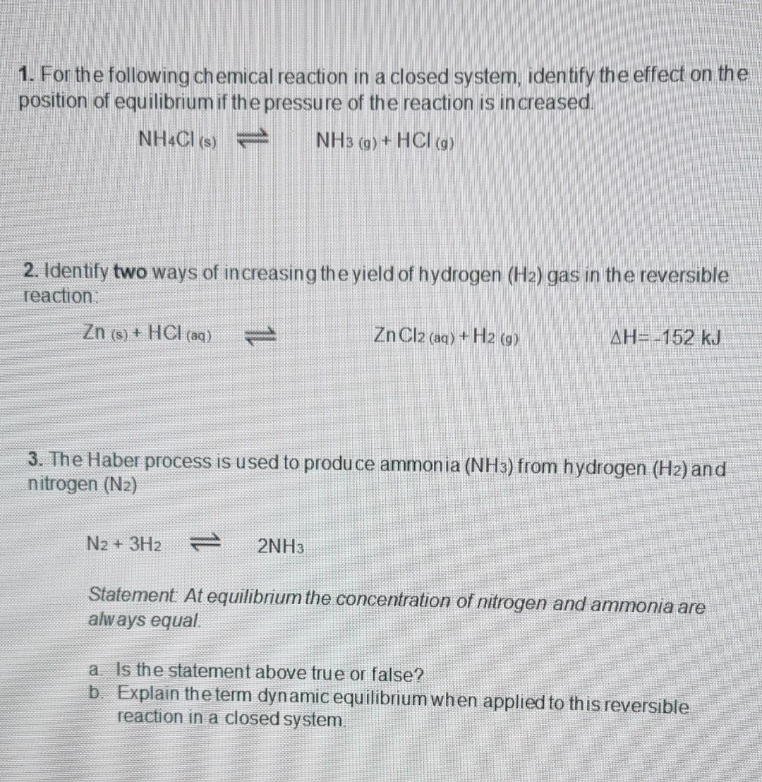 Chemical Equilibrium 1