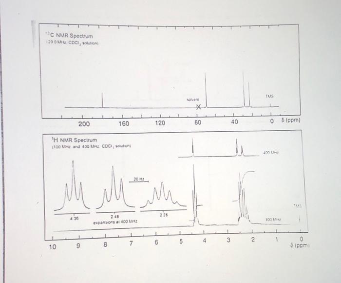 19 30 Points You Have Been Given The H Nmr And C Nmr For The Following Molecules You Will Need To A Assign The Co 3