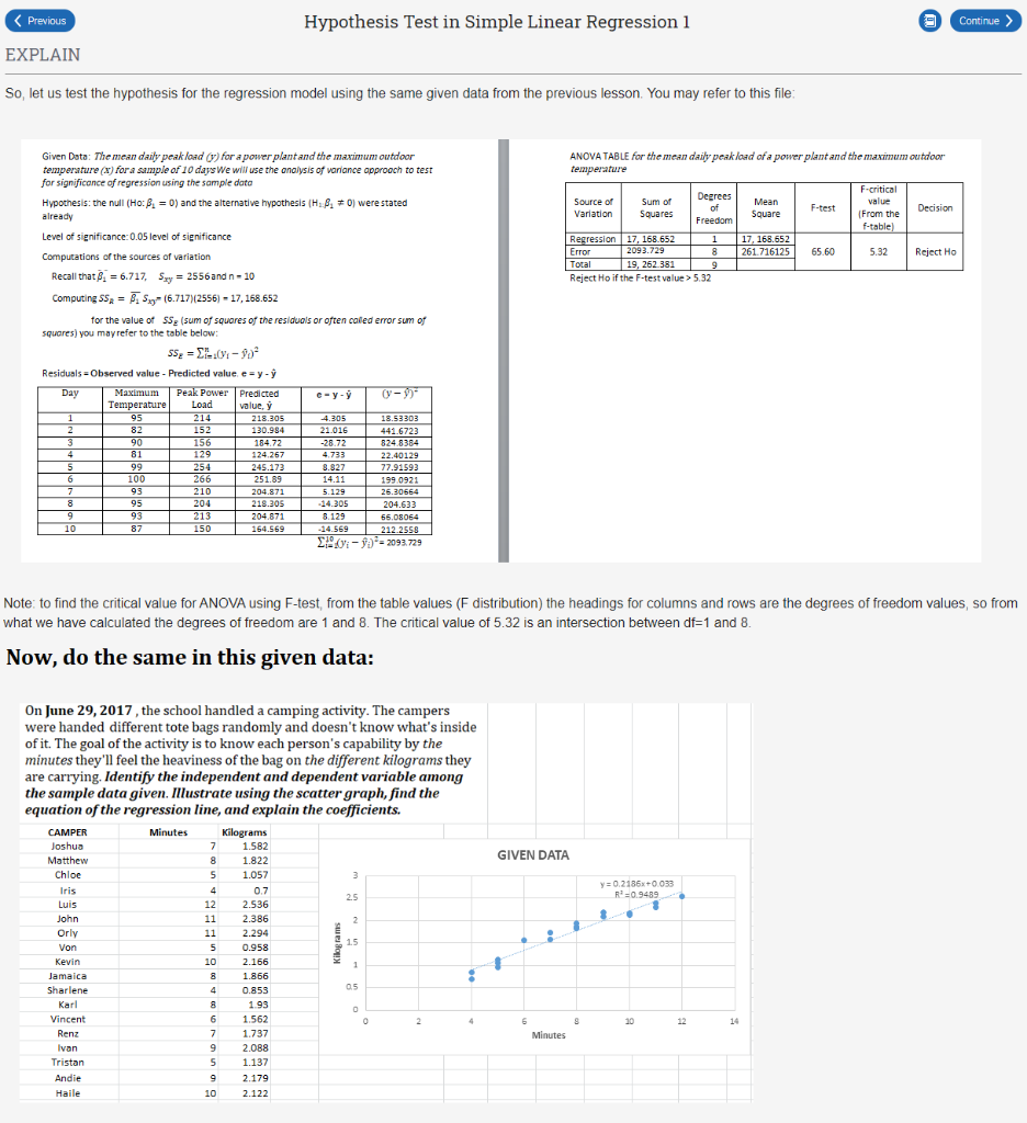 I Need To Have The Same Data As What My Instructor Has By Reading The Data She Had Given This Was Computed Using Excel 1