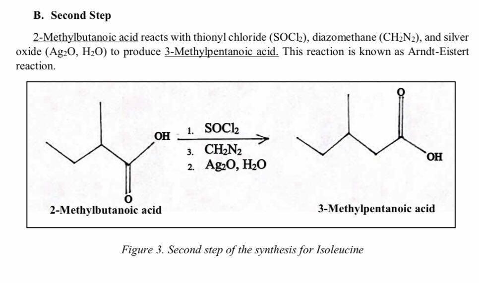 Make A Laboratory Procedure In Which It Explains The Synthesis Of Isoleucine Explain The Materials Used As Well As The 2