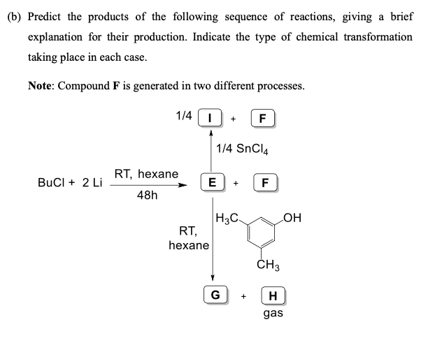 B Predict The Products Of The Following Sequence Of Reactions Giving A Brief Explanation For Their Production Indica 1