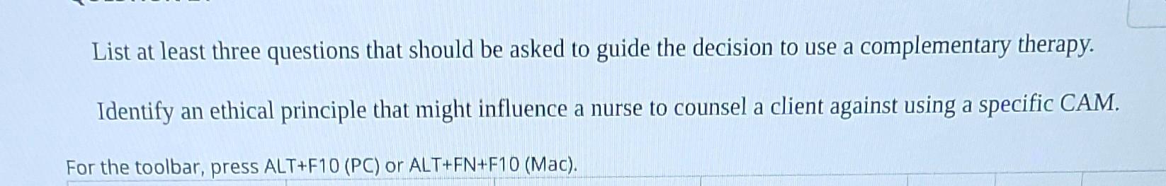 Question 22 Give An Example Of A Pharmacologic And Biologic Treatment List At Least Three Questions That Should Be Ask 2
