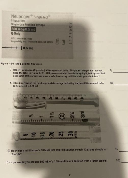Neupogen Singleject Filgrastim Single Use Prefilled Syringe 300 Mcg 0 5 Ml R Only U S License 1080 Amgen Mfg Ltd Thousa 1